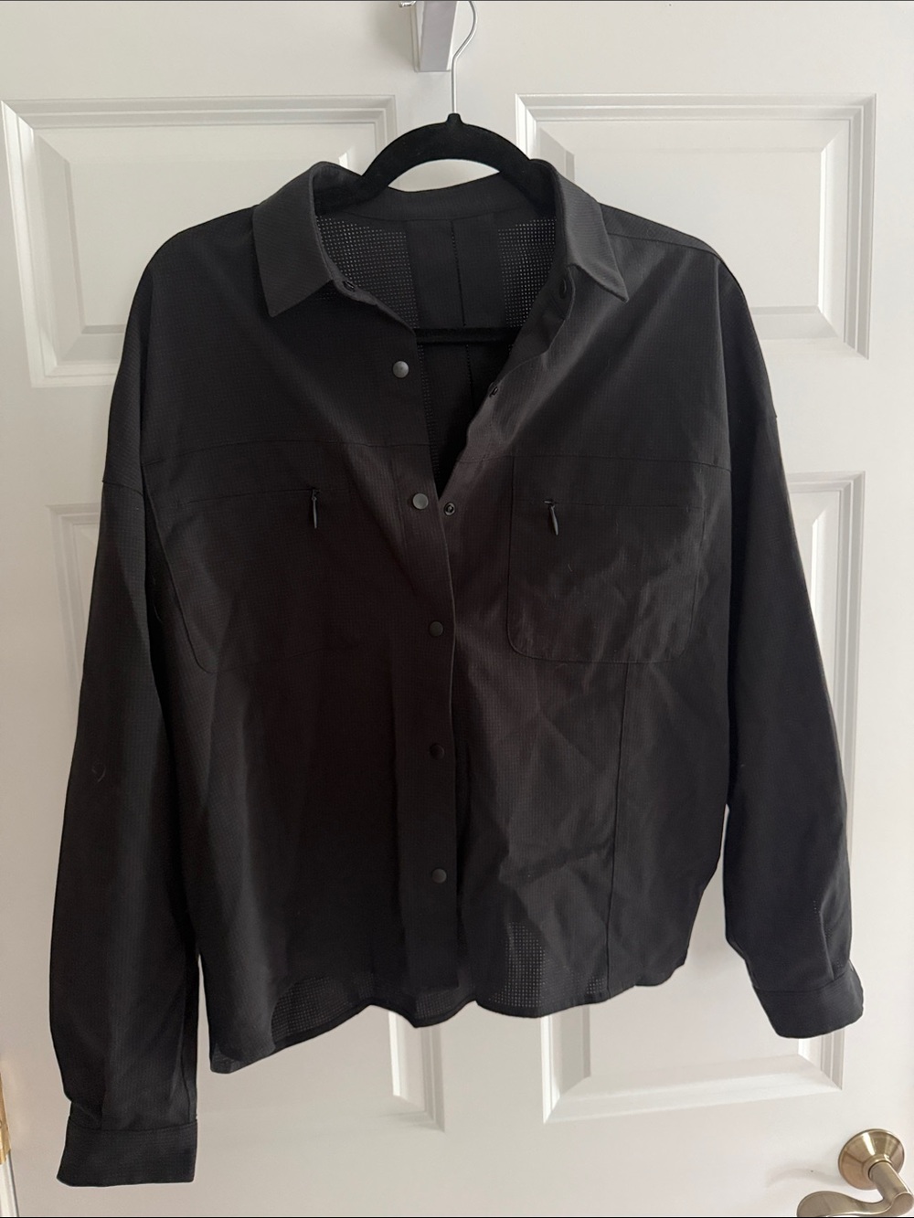 lululemon athletica Black Button-Down Shirt
